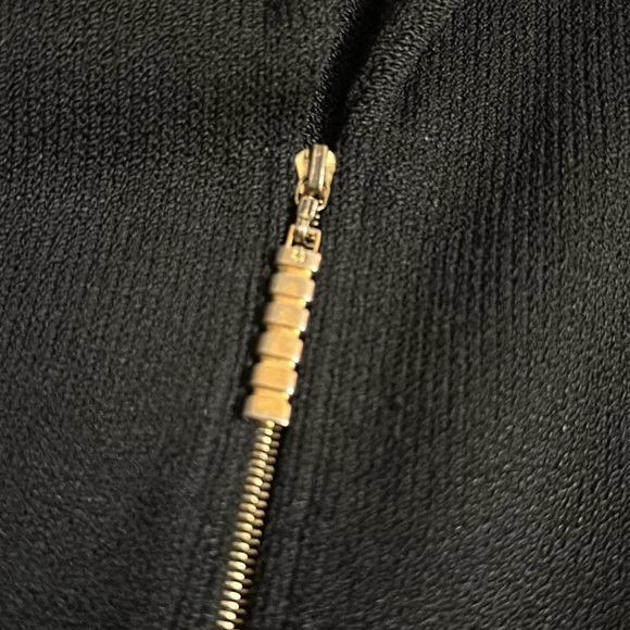 St. John by Marie Gray Black Jacket Blazer Zip Front Knit Women’s Size 4 - Picture 9 of 9